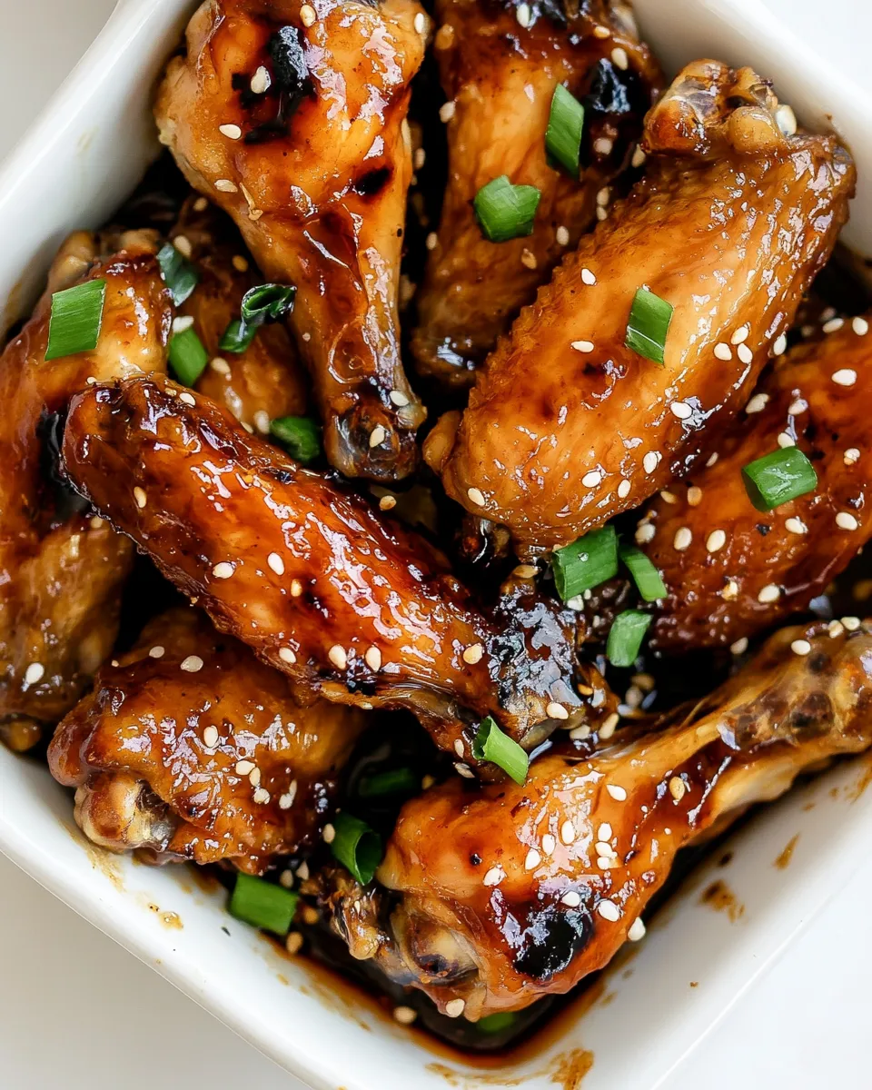 Savory Coca-Cola Chicken Wings shot