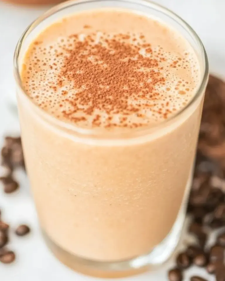 Homemade Coconut Coffee Smoothie photo