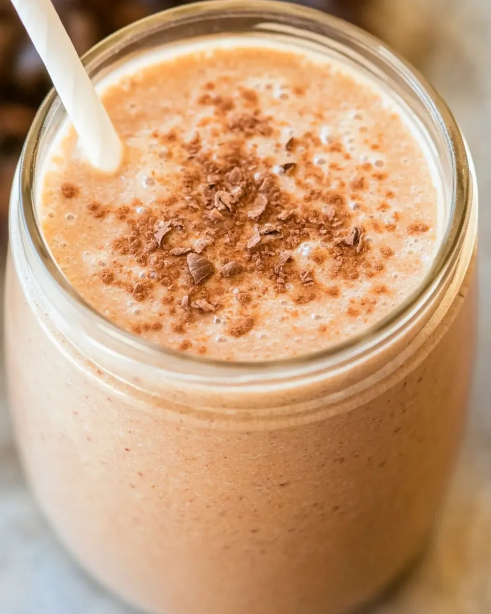 Delicious Coconut Coffee Smoothie shot