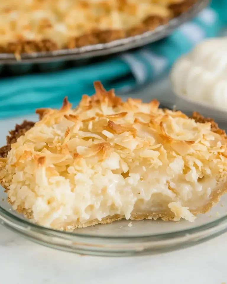 Homemade Coconut Macaroon Pie photo