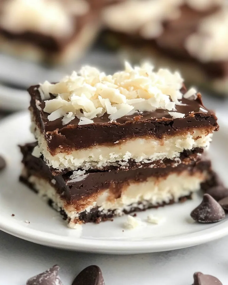 Delicious Coconut Mounds Bars image