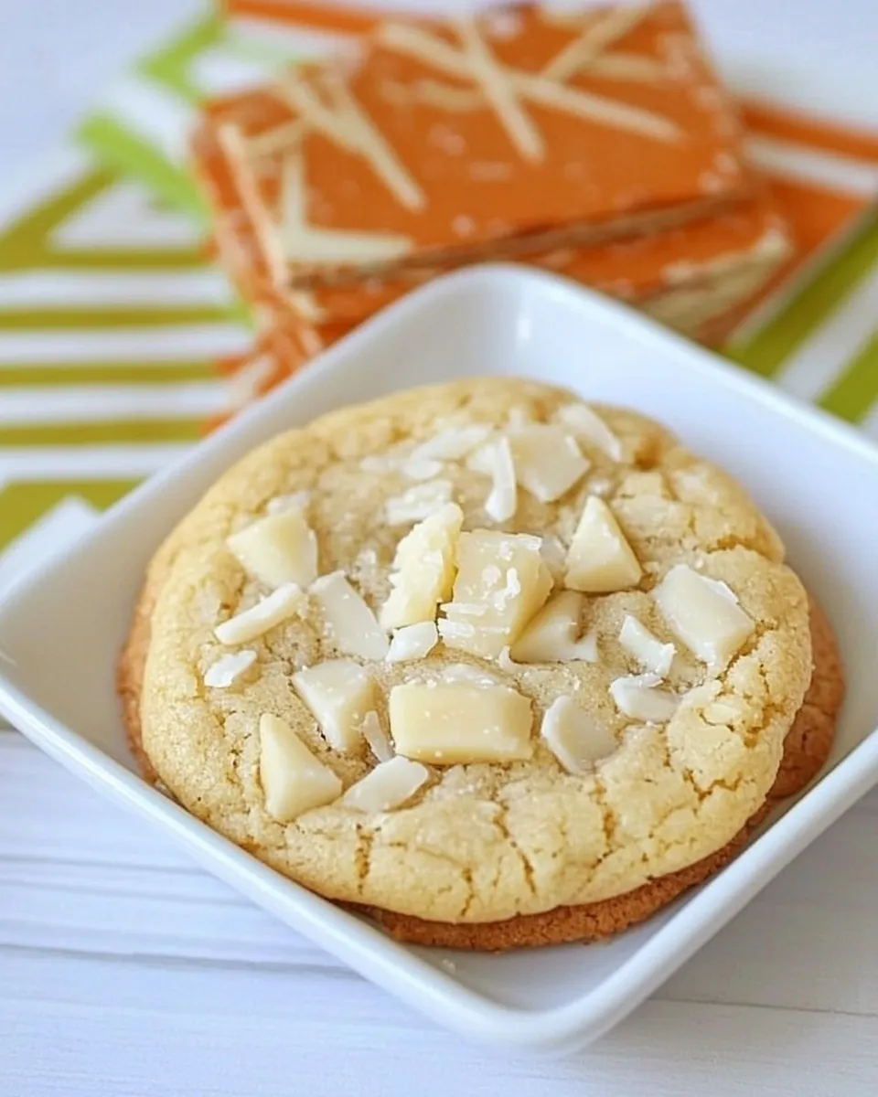 Homemade Coconut White Chocolate Chunk Cookies photo