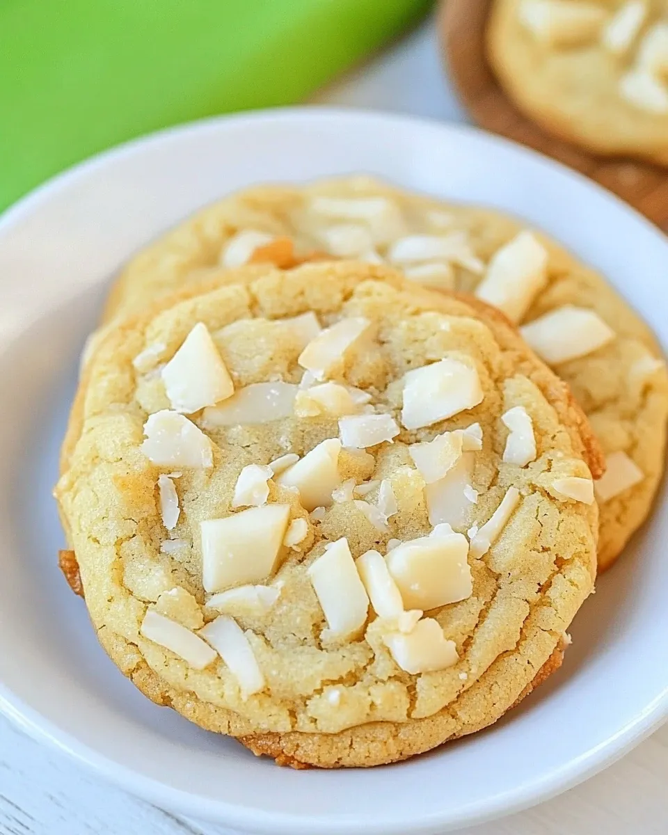 Easy Coconut White Chocolate Chunk Cookies recipe photo