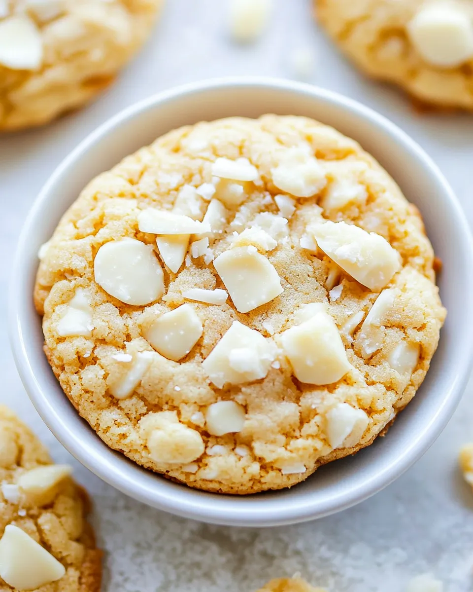 Easy Coconut White Chocolate Cookies recipe photo
