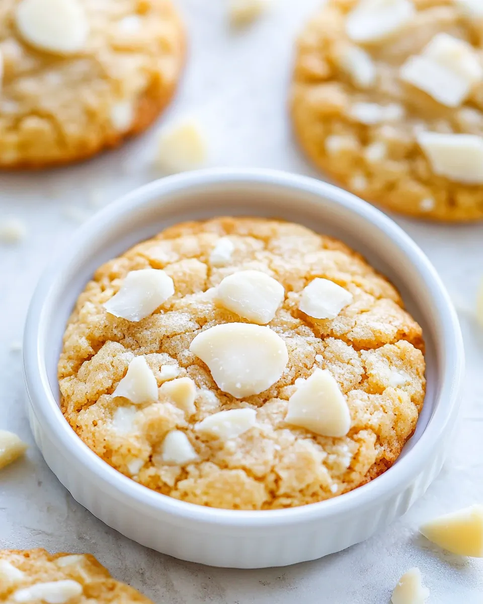 Best Coconut White Chocolate Cookies shot