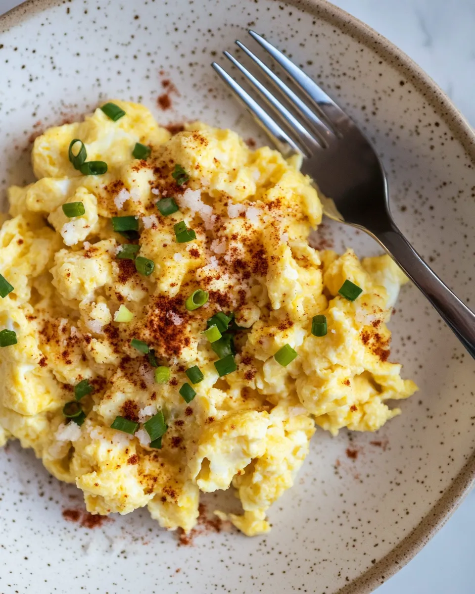 Quick Cod Scrambled Eggs shot