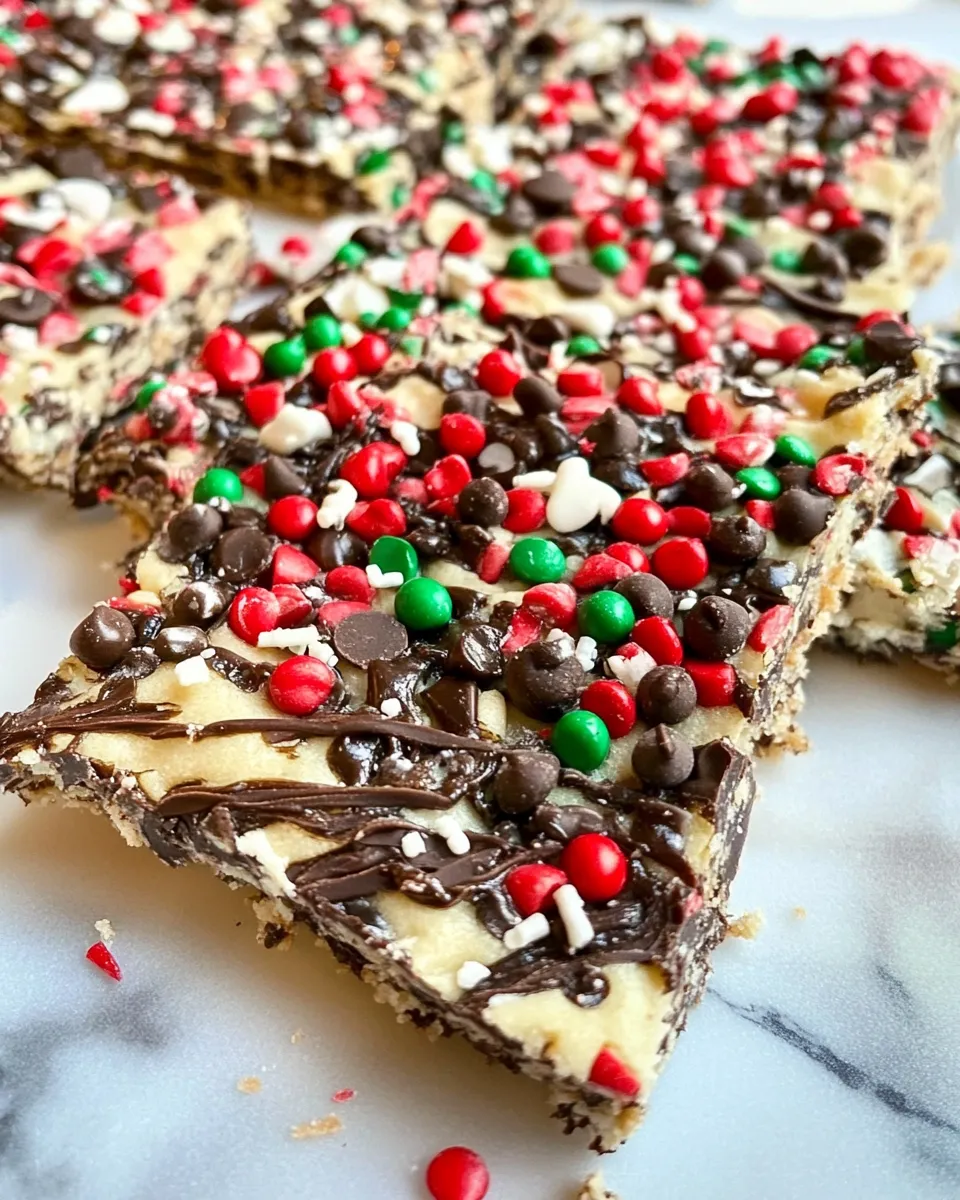 Easy Cookie Dough Bark recipe photo