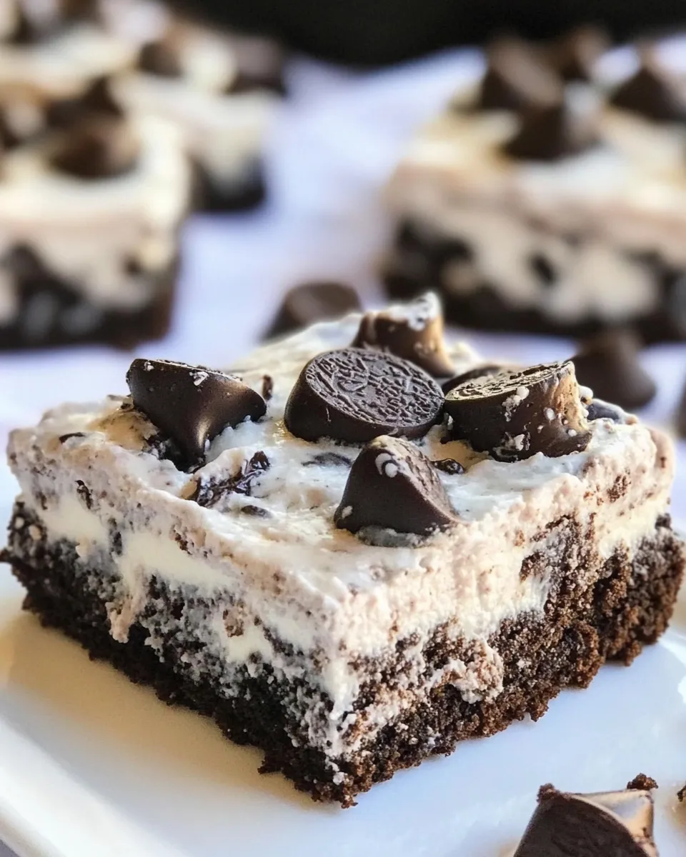 Best Cookies and Cream Brownies shot