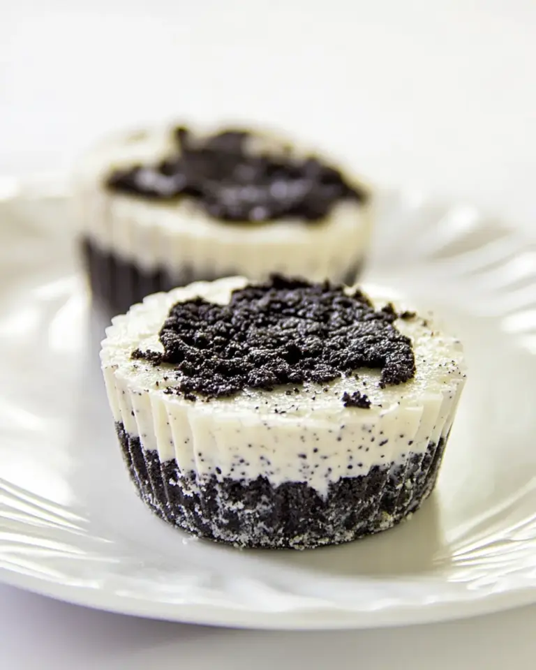 Homemade Cookies and Cream Mini Cheesecakes photo