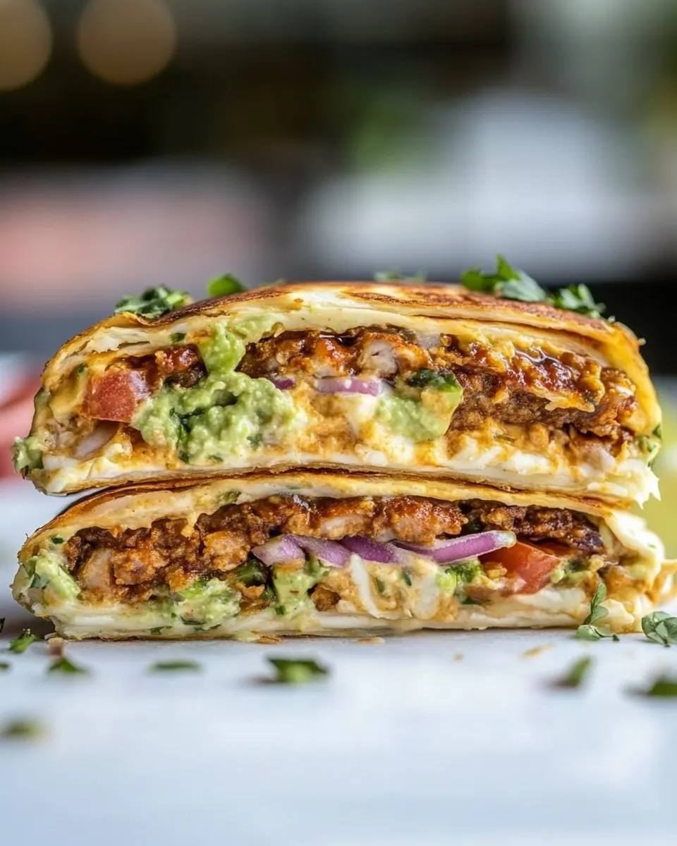 Delicious Copycat Crunchwrap Supreme shot