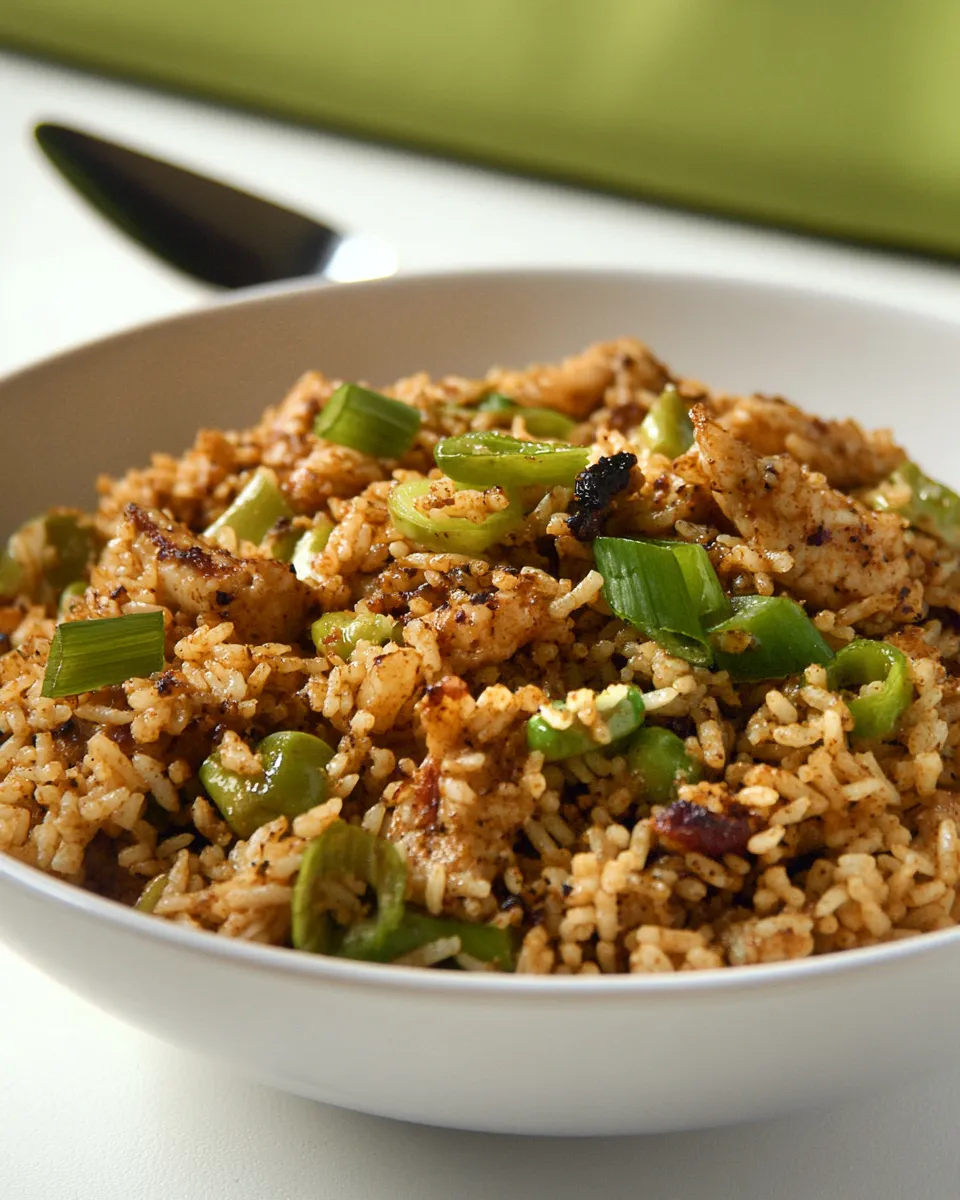 Quick Copycat Popeyes Cajun Rice shot