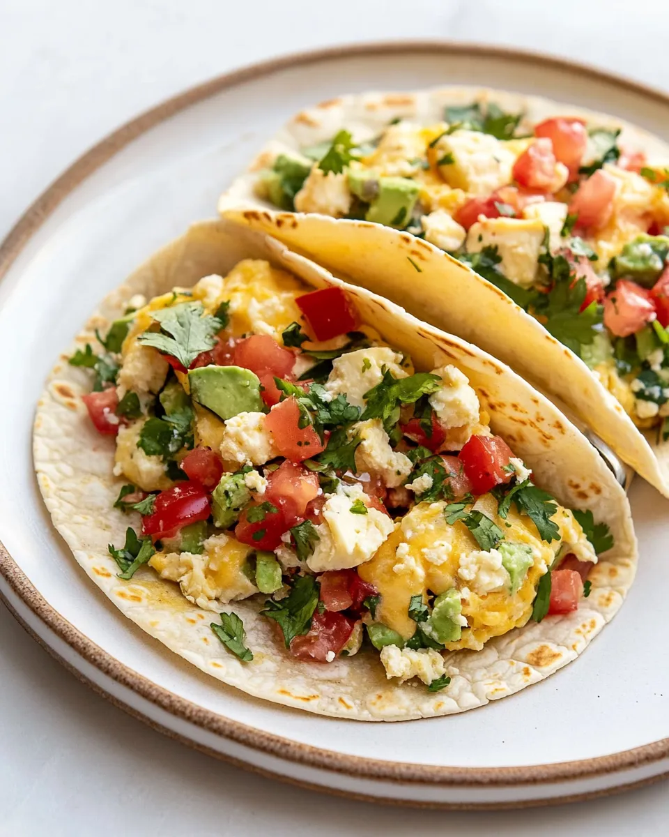 Delicious Cottage Cheese Breakfast Tacos shot