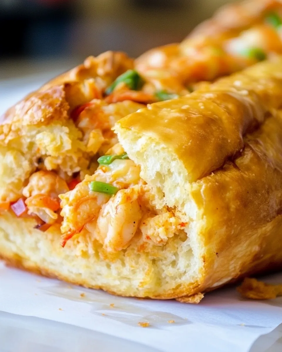 Delicious Crawfish Bread Recipe Made With Louisiana Seafood recipe photo