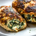Homemade Cream Cheese Spinach Stuffed Chicken (Low-carb, Keto) photo
