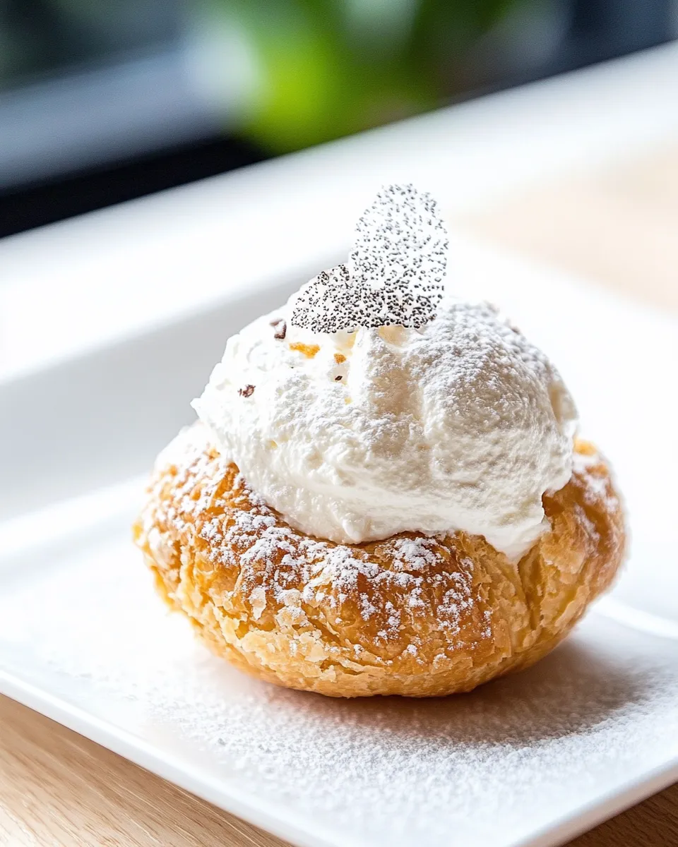 Easy Cream Filled Choux Pastry recipe photo