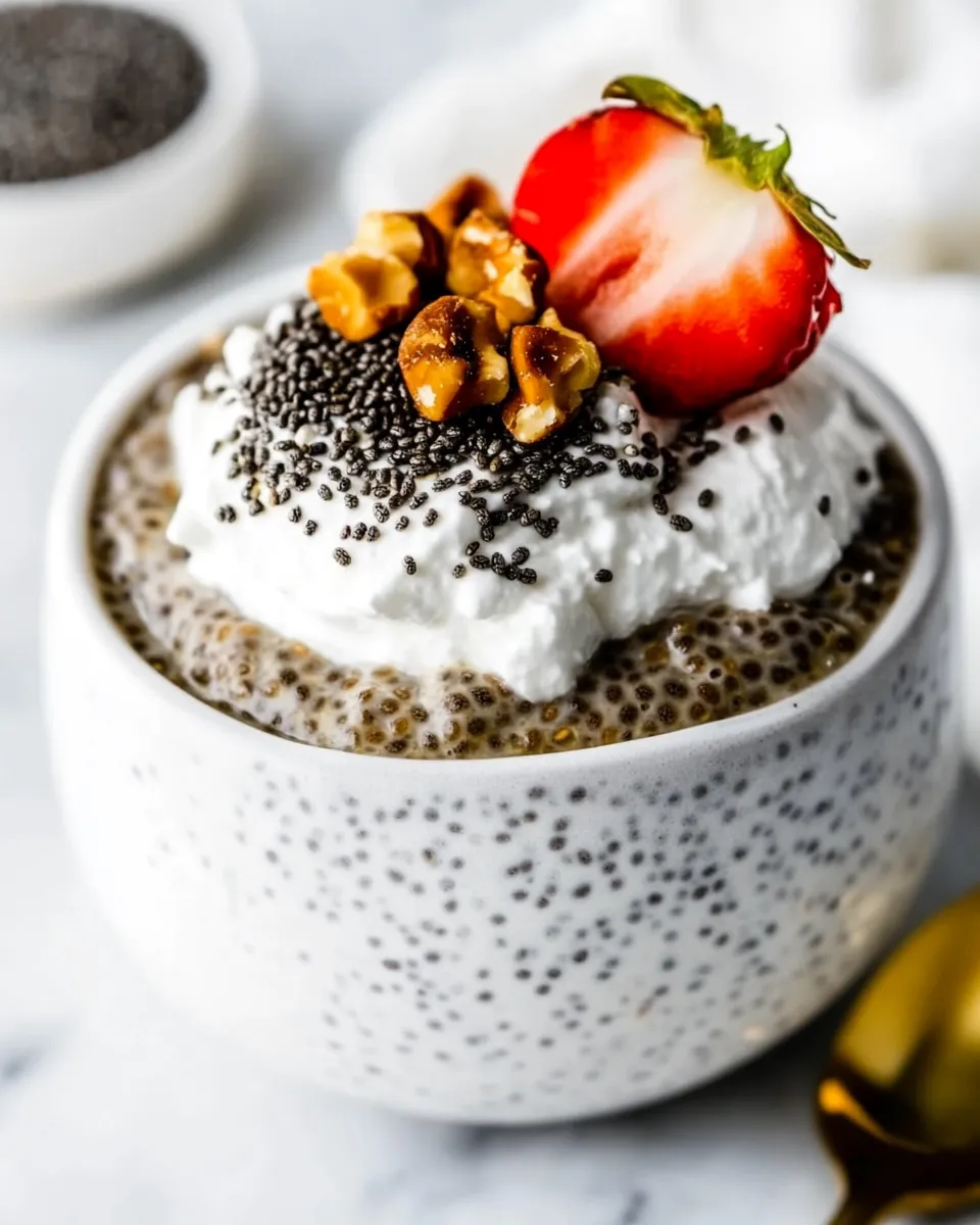 Homemade Creamy Keto Chia Pudding photo
