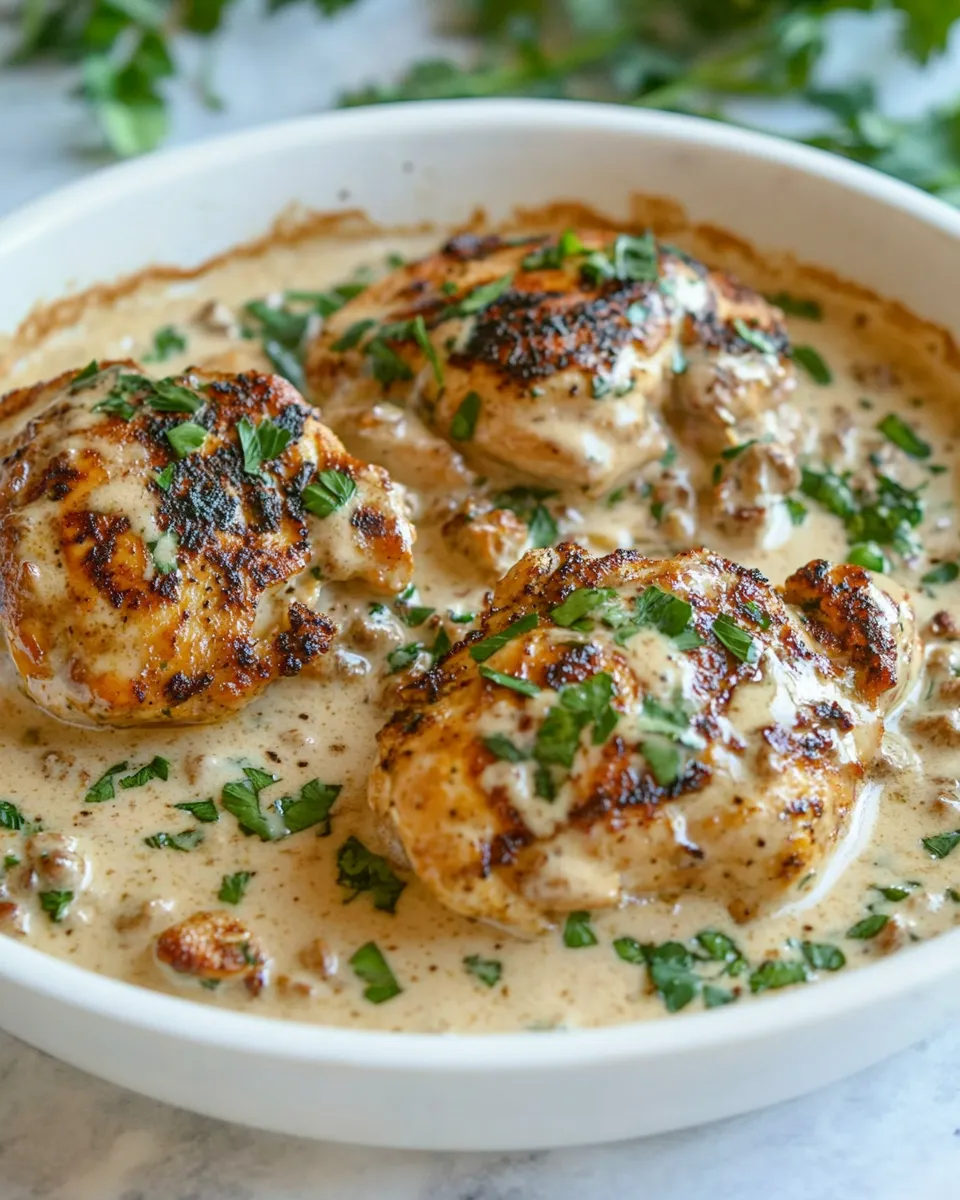 Easy Creamy Tuscan Chicken Recipe shot