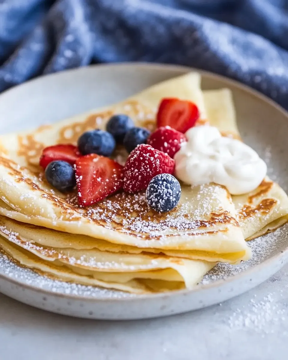 Delicious Crepes Recipe dish photo