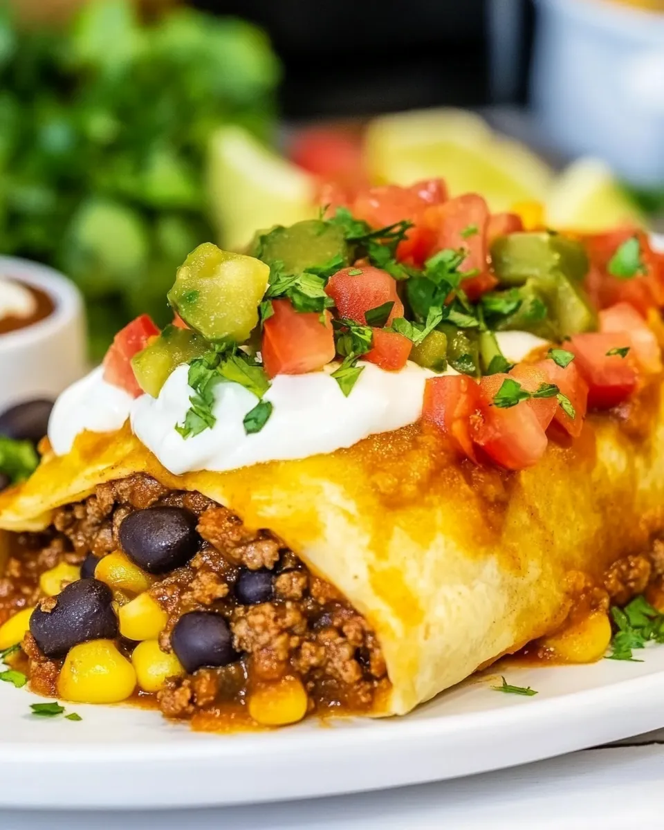 Delicious Crescent Beef Burritos dish photo