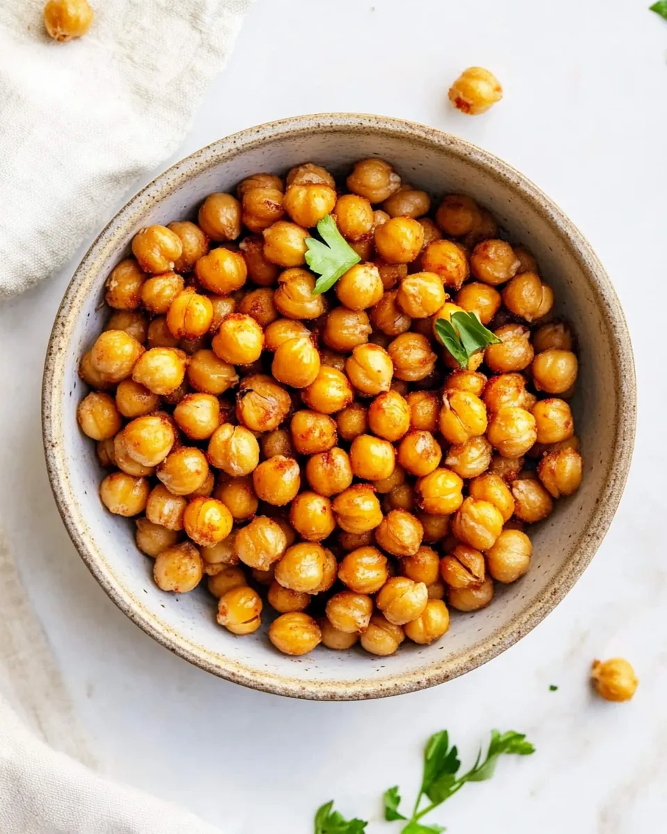 Classic Crispy Air Fryer Chickpeas (3 Ways!) image