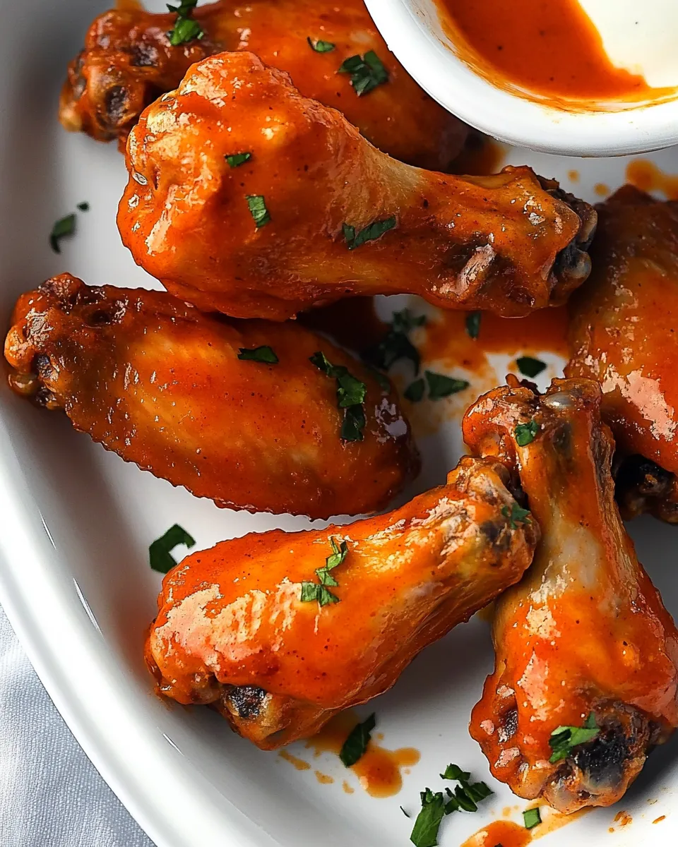 Delicious Crispy Baked Buffalo Chicken Wings Recipe recipe photo