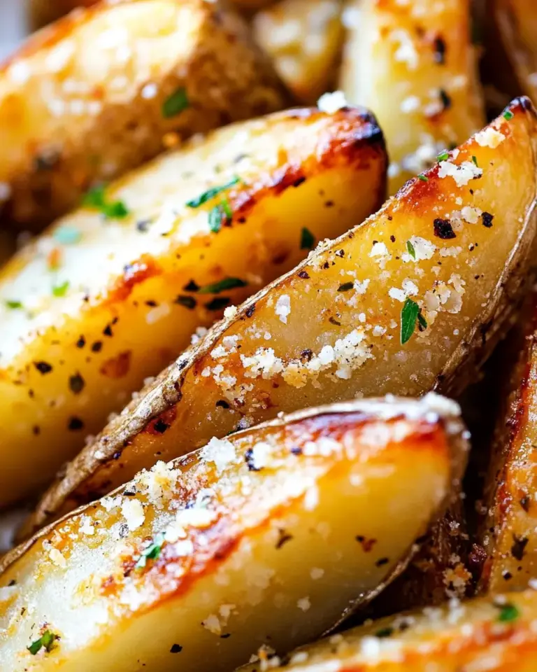 Homemade Crispy Garlic Baked Potato Wedges photo