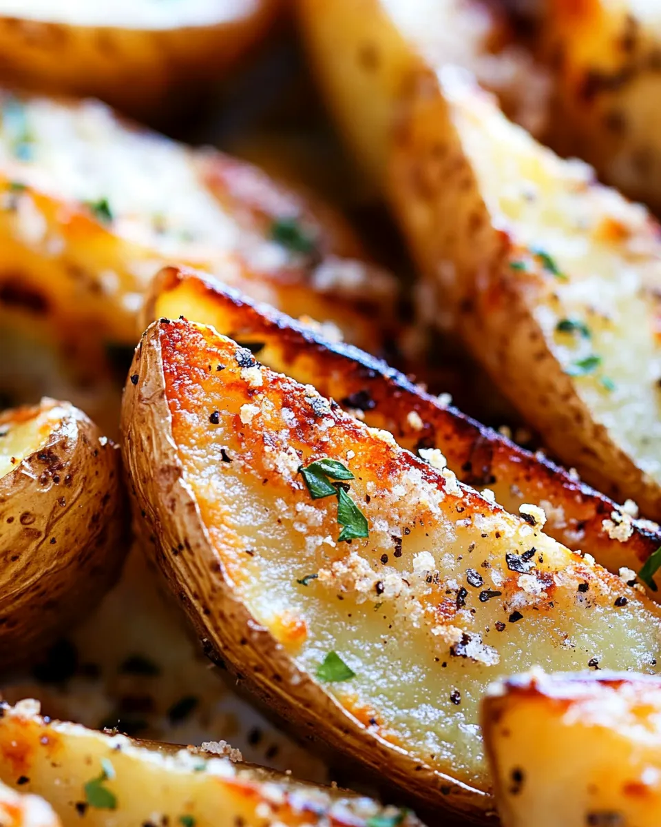 Easy Crispy Garlic Baked Potato Wedges recipe photo