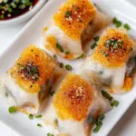 Homemade Crispy Kimchi Rice Paper Dumplings photo