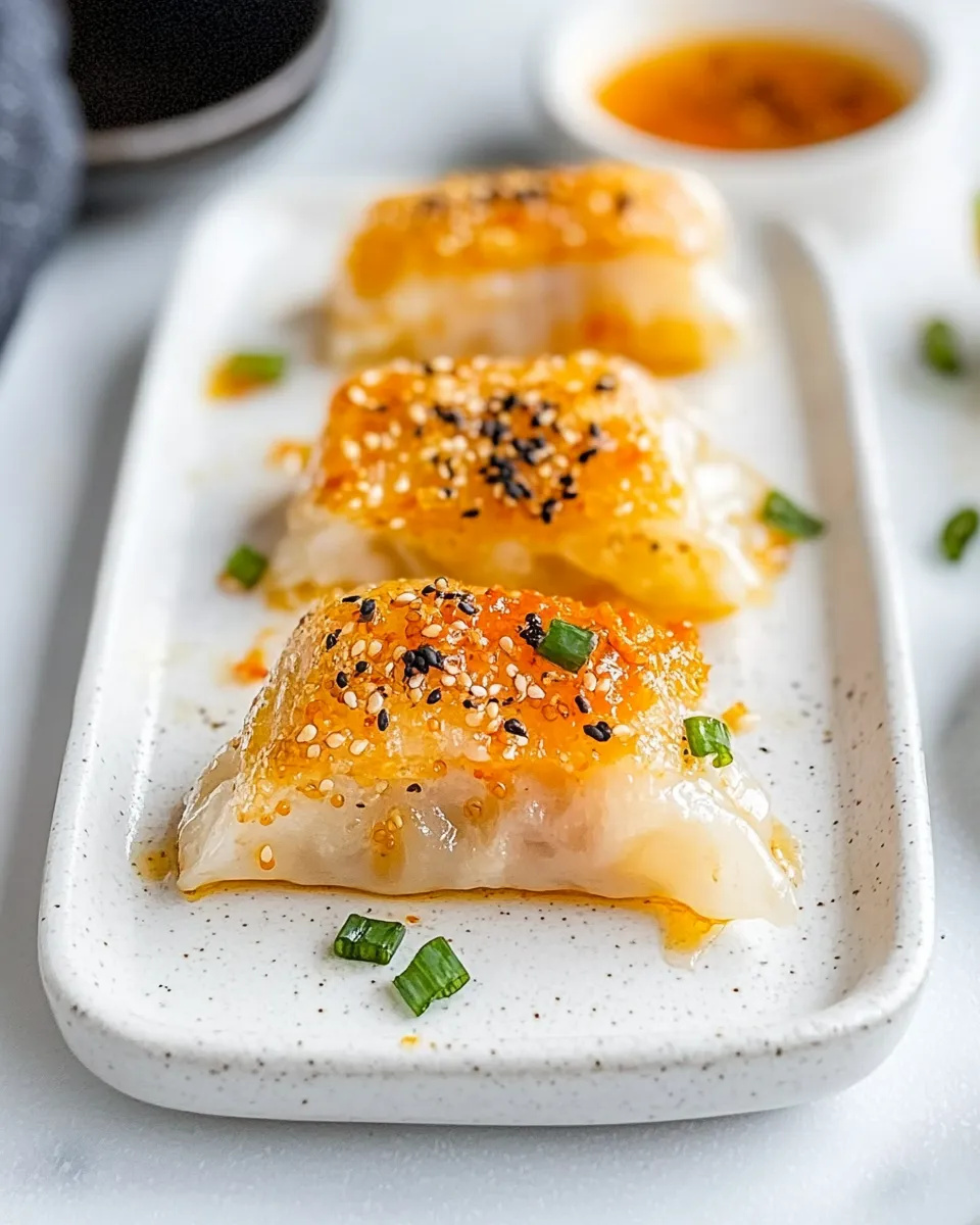 Delicious Crispy Kimchi Rice Paper Dumplings image