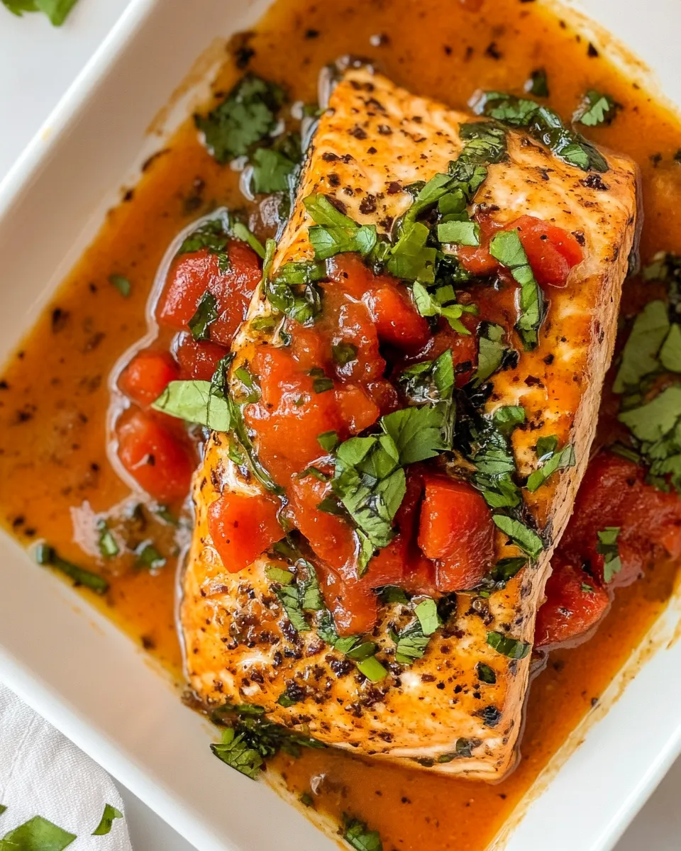 Delicious Crispy Salmon with Roasted Red Pepper Sauce image