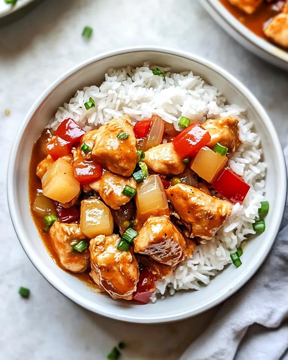 Easy Crockpot Hawaiian Chicken photo