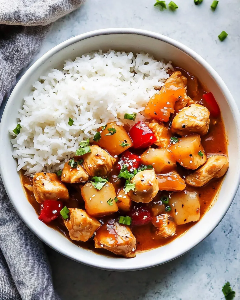 Healthy Crockpot Hawaiian Chicken recipe photo