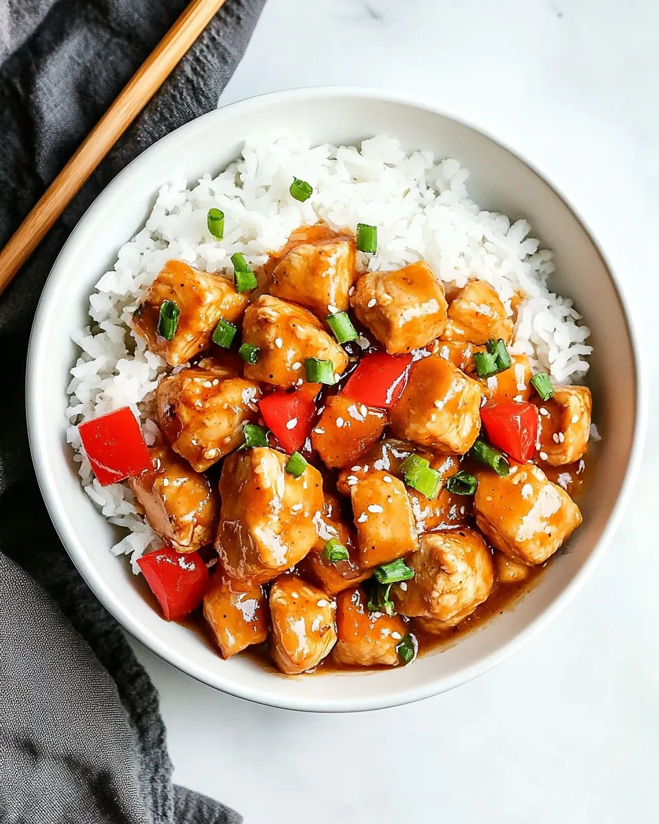 Savory Crockpot Hawaiian Chicken dish photo