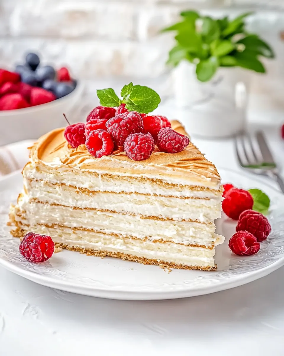 Delicious Crpe Cake shot