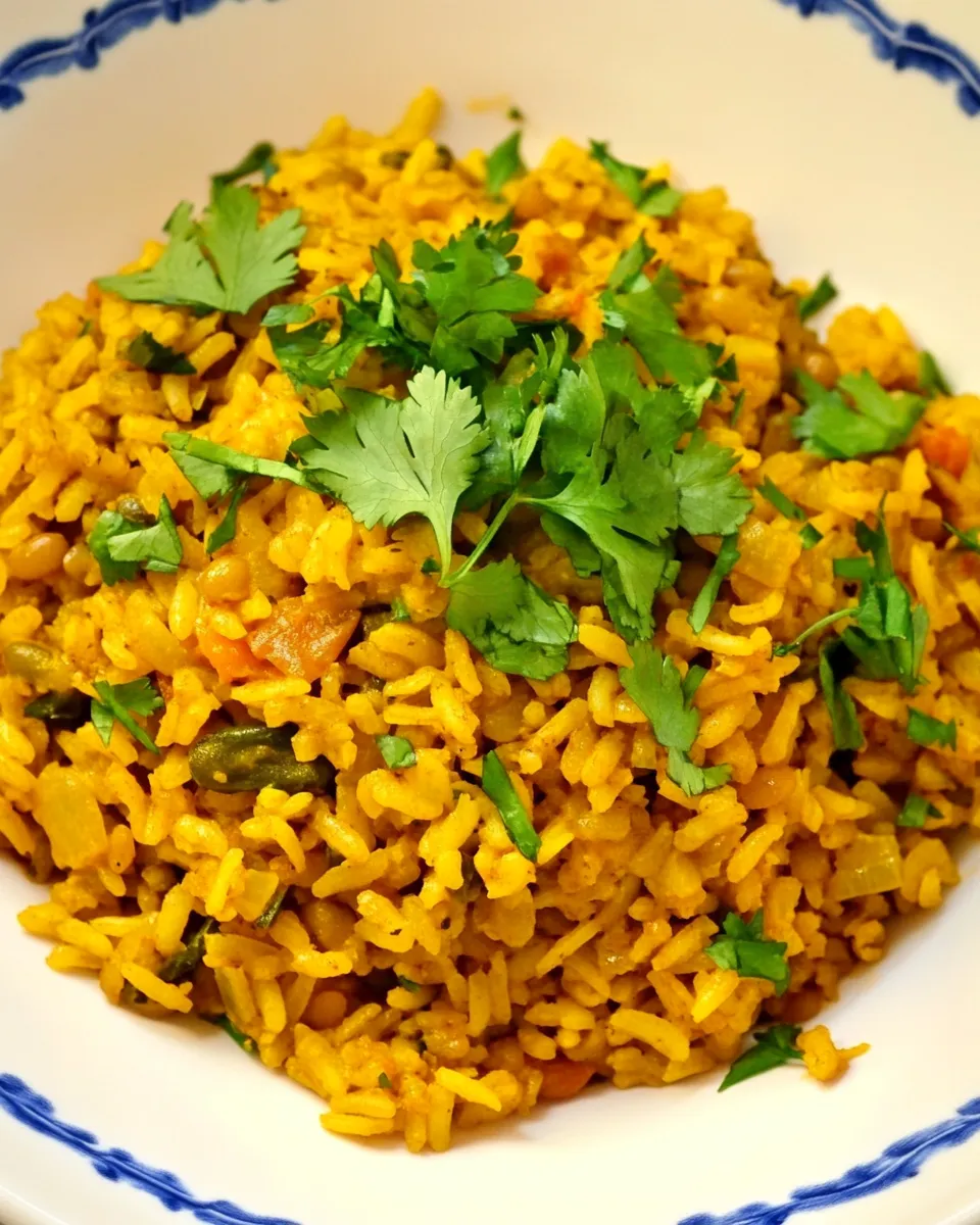 Homemade Curried Rice and Red Lentils photo