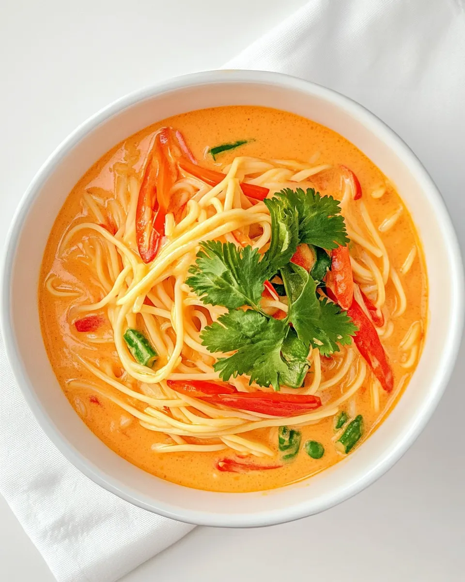 Delicious Curry Noodles plate image