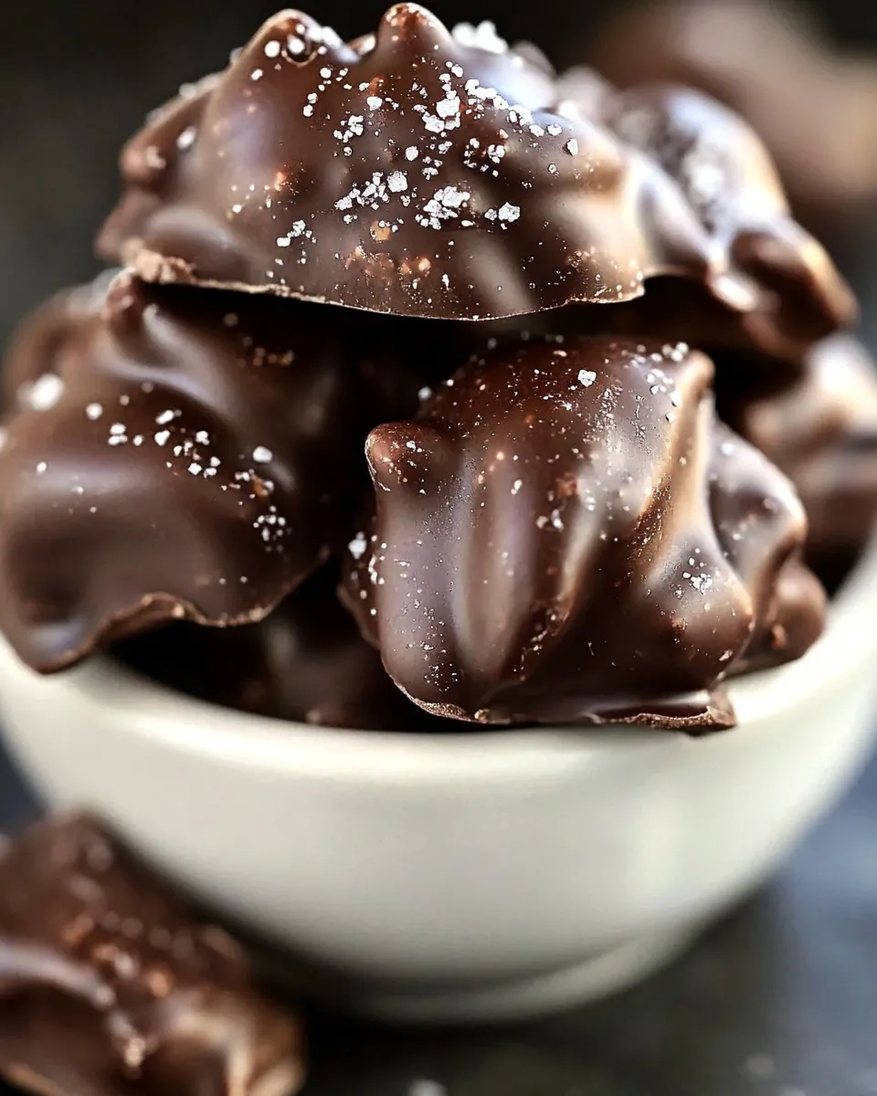 Homemade Dark Chocolate Nut Clusters photo