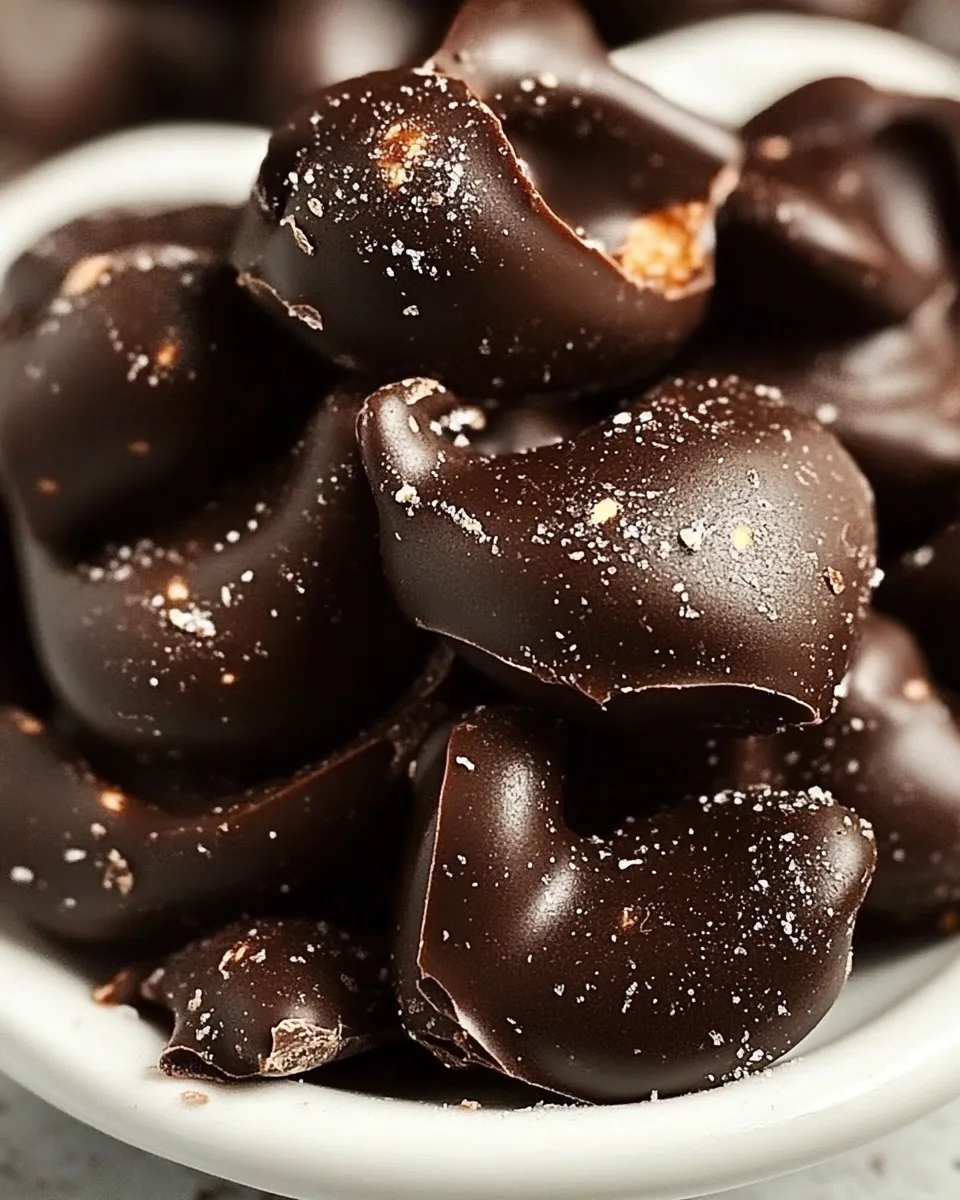 Easy Dark Chocolate Nut Clusters recipe photo