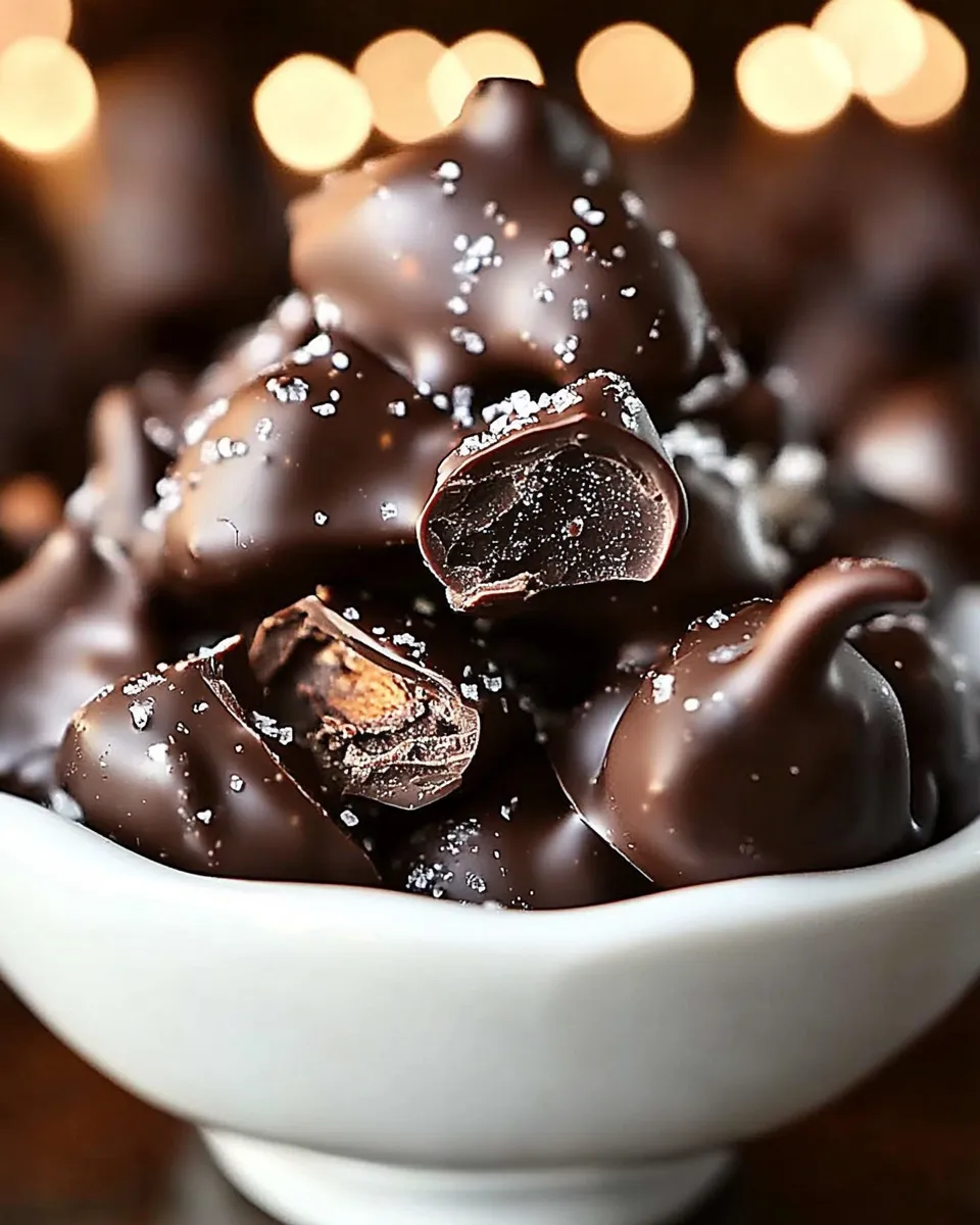 Delicious Dark Chocolate Nut Clusters shot