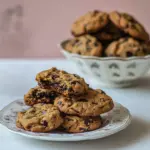 Homemade Decadent espresso chocolate chip cookies photo
