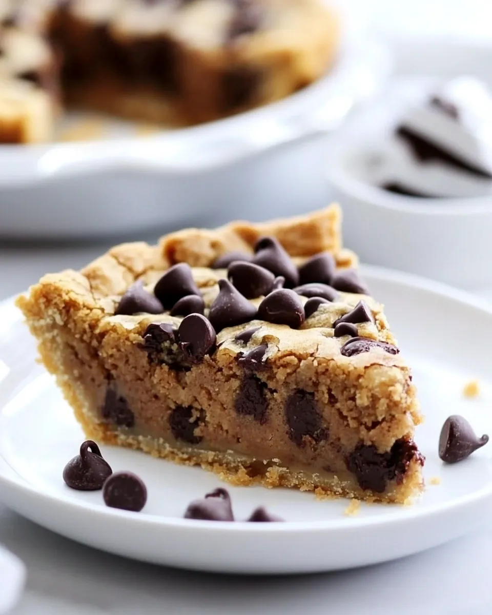 Classic Deep Dish Chocolate Chip Cookie Pie image