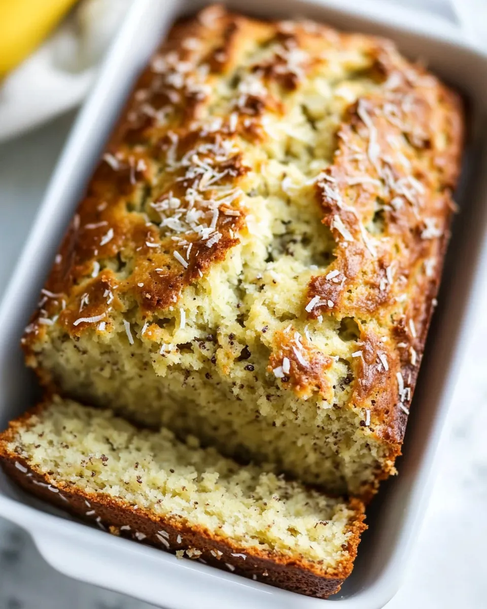 Easy Delicious Coconut Banana Bread recipe photo