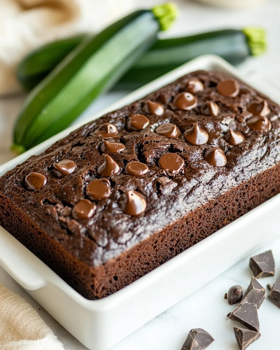 Homemade Double Chocolate Oatmeal Zucchini Bread photo