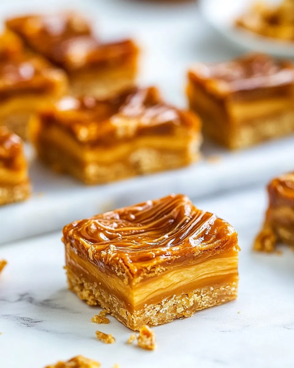 Homemade Dulce de Leche Caramel Bars photo