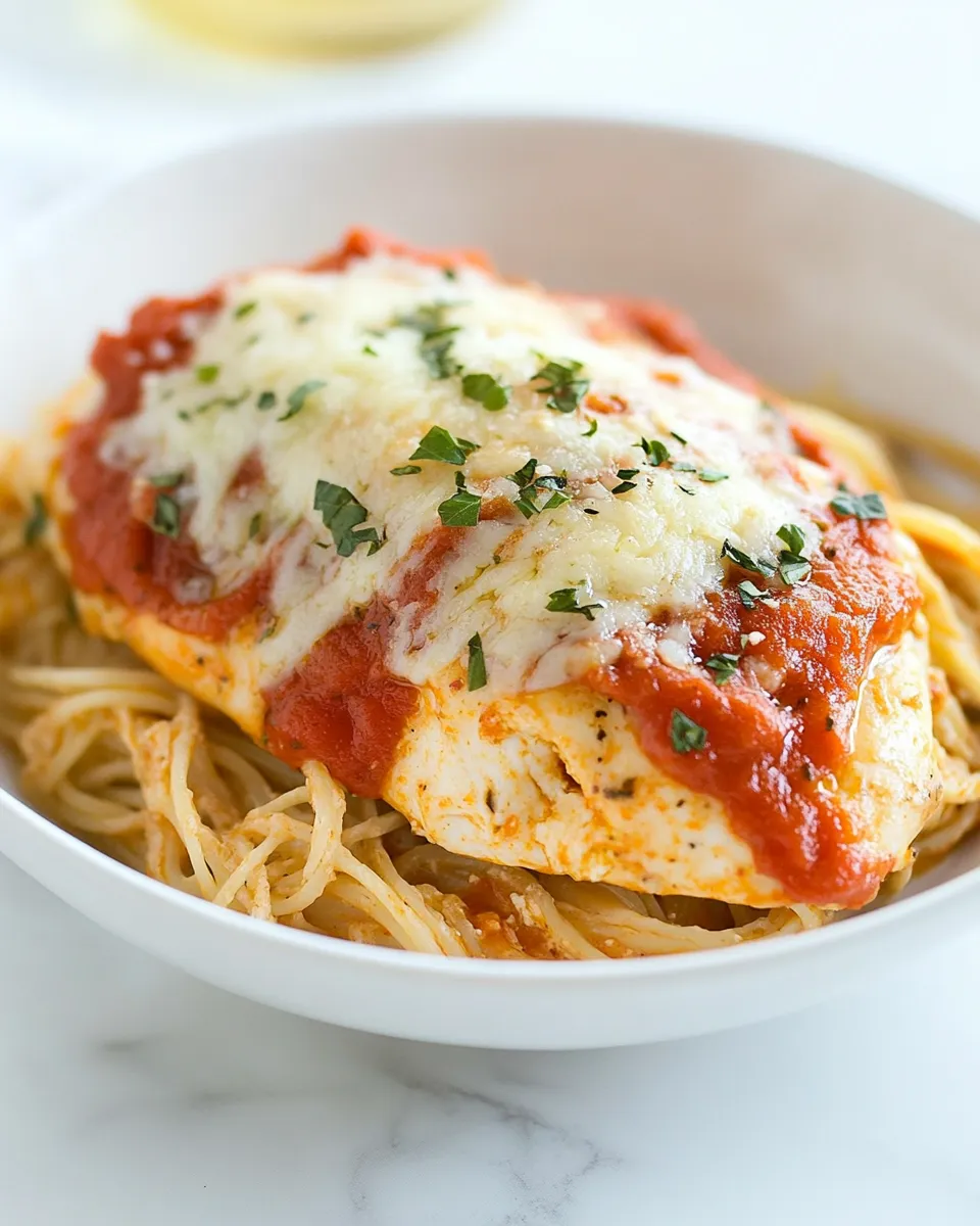 Classic Easy Baked Chicken Parmesan for Two image