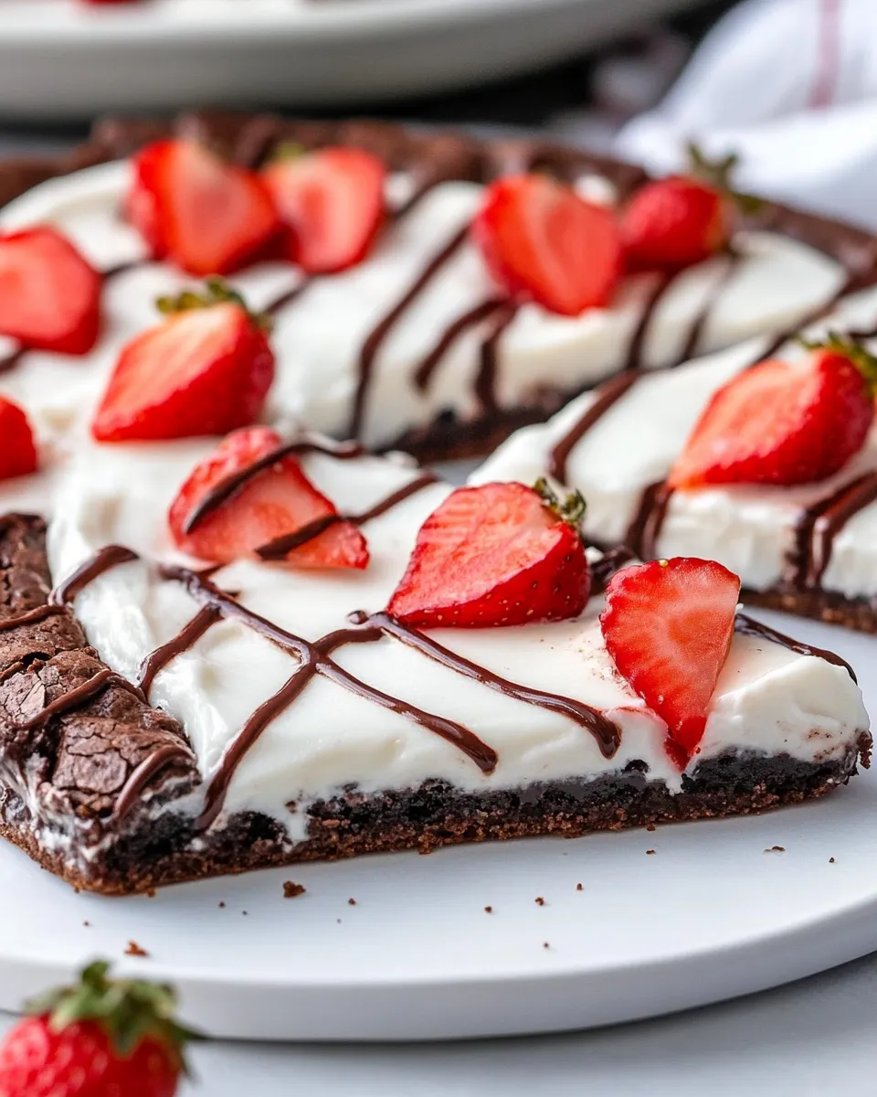 Classic Easy Brownie Pizza image