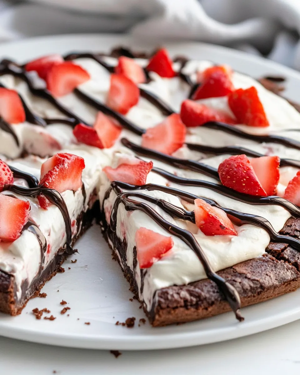 Delicious Easy Brownie Pizza recipe photo