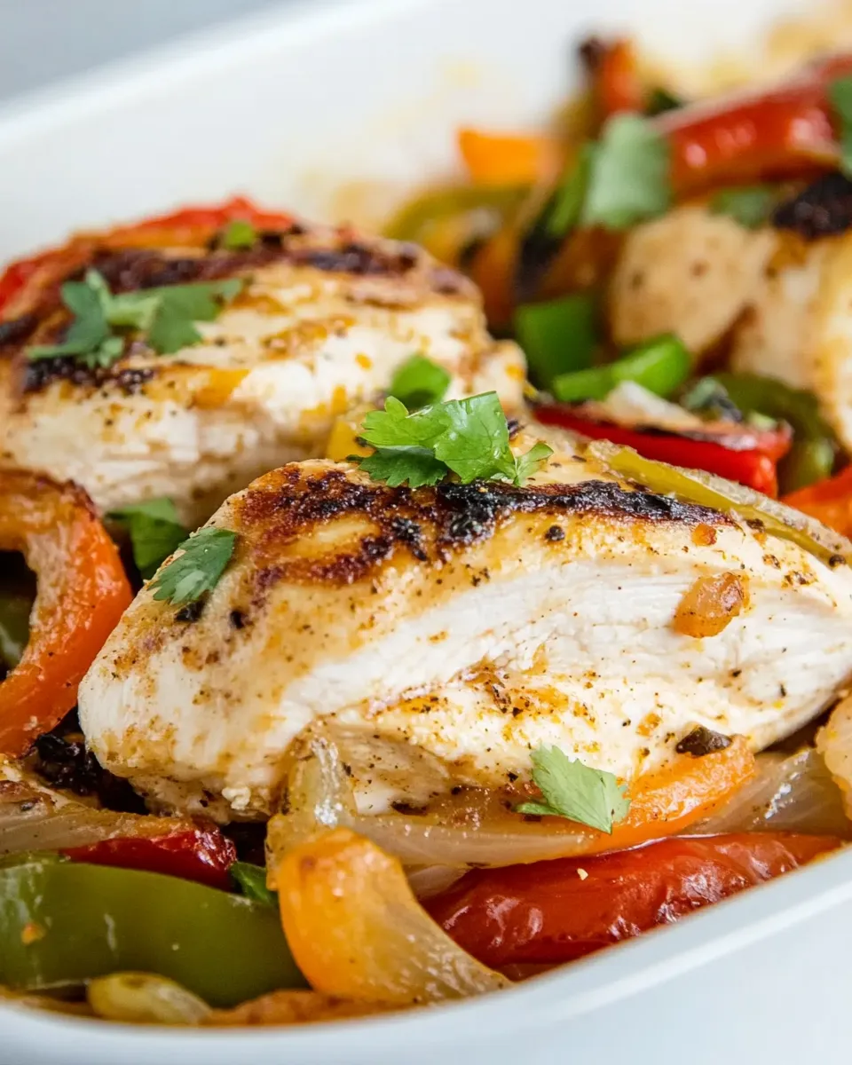 Homemade Easy Cheesy Baked Fajita Chicken recipe photo