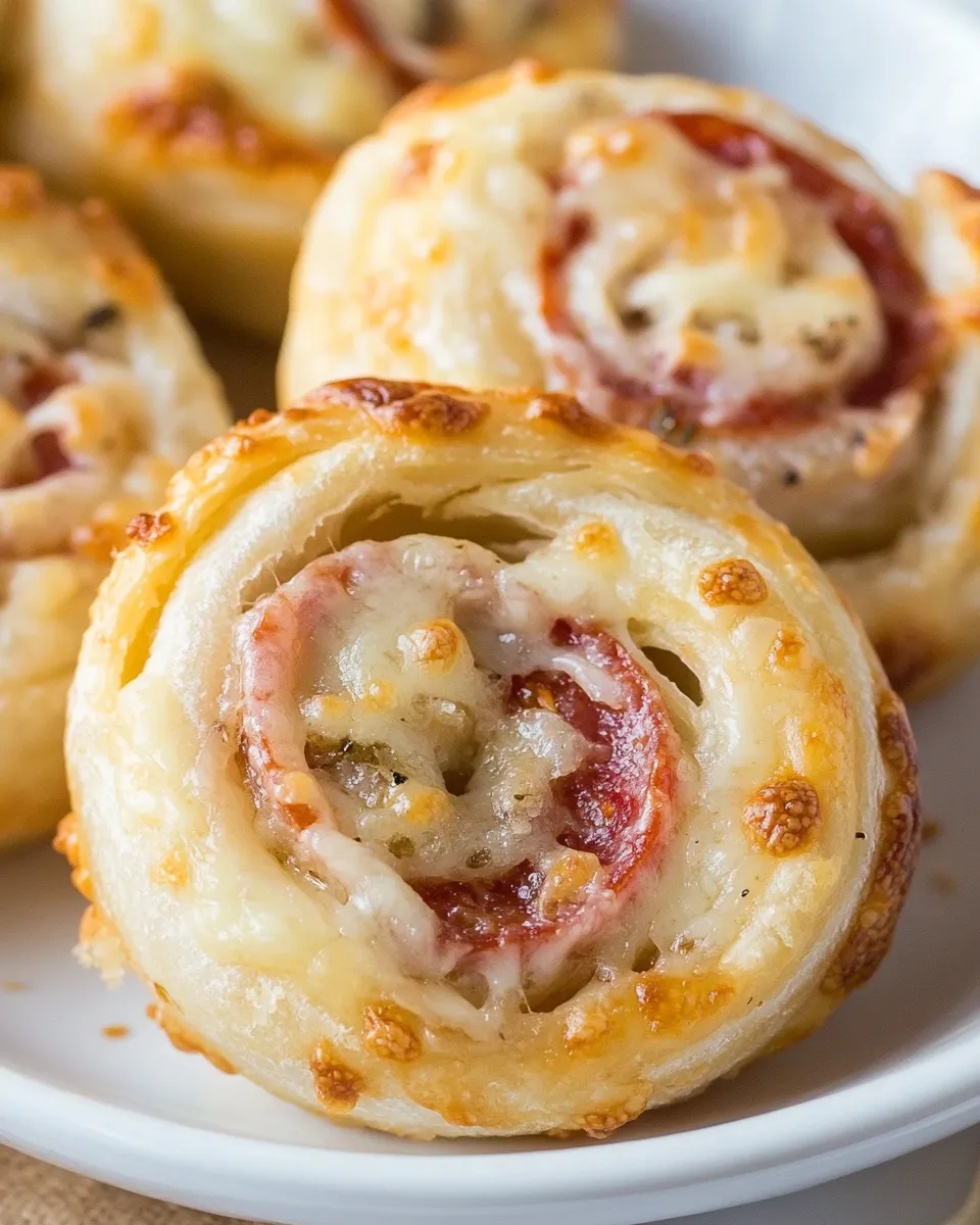 Homemade Easy Cheesy Pepperoni Pinwheels photo