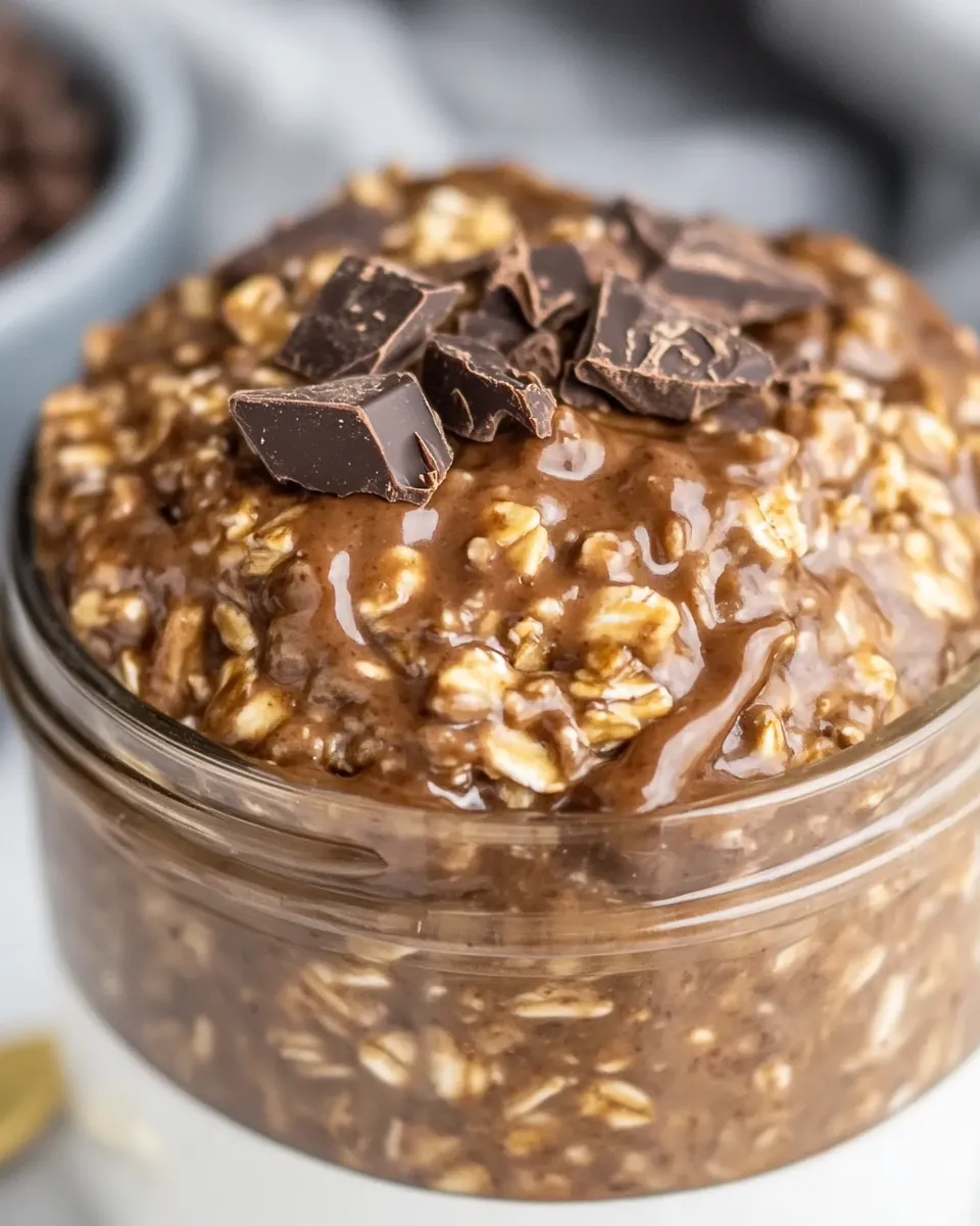 Delicious Easy Chocolate Overnight Oats recipe photo